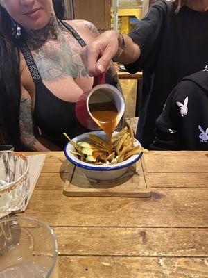 the soup- spicy and delicious  at Gallo Santo in Barcelona