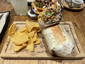 Pastor and pineapple burrito  at Gallo Santo in Barcelona