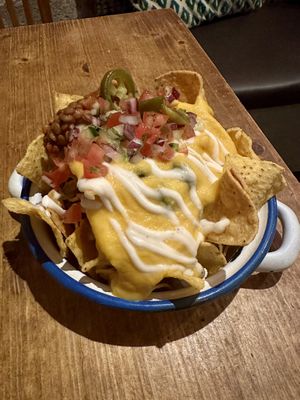 Nachos with Lentil Chilli  at Gallo Santo in Barcelona
