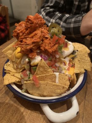 Nachos con yaca  at Gallo Santo in Barcelona