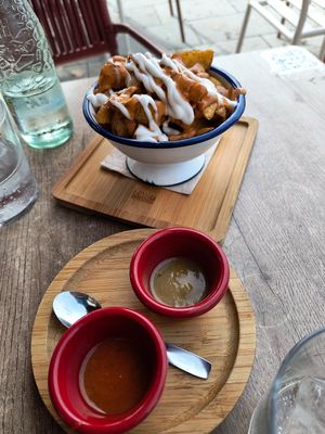 Patatas bravas at Gallo Santo in Barcelona