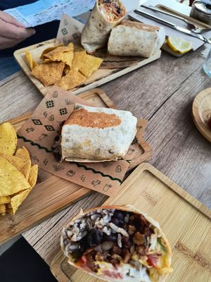 Burritos at Gallo Santo in Barcelona