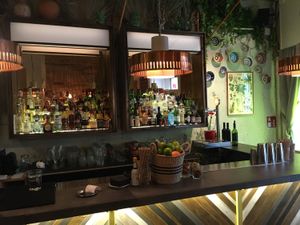 Bar area  at Gallo Santo in Barcelona