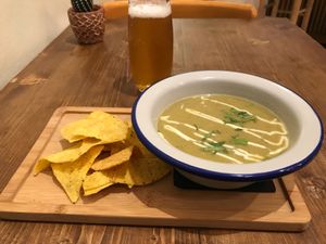 Sopa de chili  at Gallo Santo in Barcelona