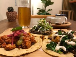 Assortiment de tacos at Gallo Santo in Barcelona
