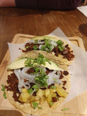 Tacos al pastor at Gallo Santo in Barcelona