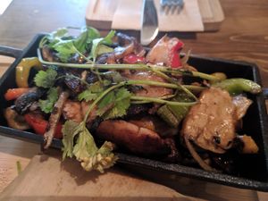 One of the special tacos at Gallo Santo in Barcelona