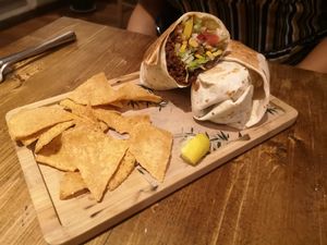 Burrito al pastor at Gallo Santo in Barcelona