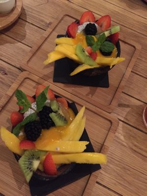 chia pudding at Gallo Santo in Barcelona