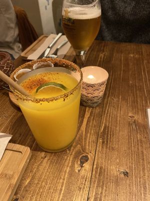 Frozen mango margarita  at Gallo Santo in Barcelona
