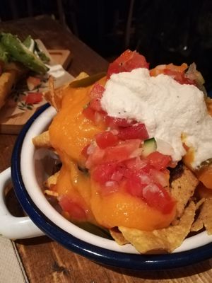 nachos at Gallo Santo in Barcelona
