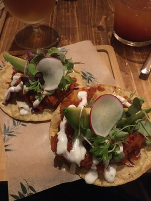 Tacos tinga - the best ones  at Gallo Santo in Barcelona