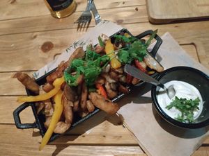 Fajitas de heura at Gallo Santo in Barcelona