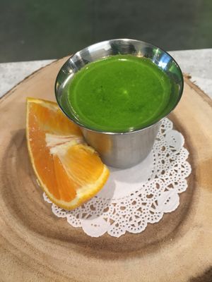 Wheatgrass.. at Juice Kitchen in Coral Springs