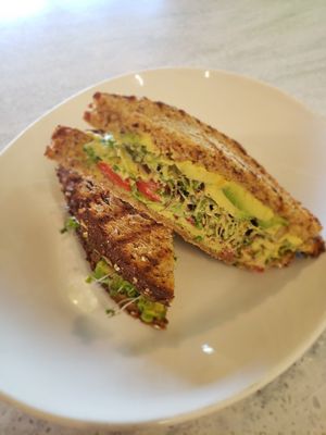 Vegan Grilled cheese  at Juice Kitchen in Coral Springs