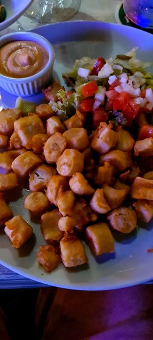 Calamari vegani at Fishes & More in Palm Beach