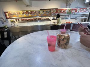 Lemon ice tea (ask explicitly without sugar otherwise very sweet)  at Chin Hua Vegetarian Food in Malacca