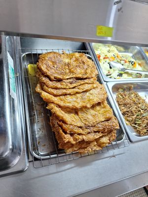 Bean curd skin at Chin Hua Vegetarian Food in Malacca