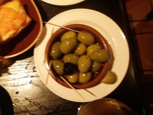 Olives  at Cafe Andaluz - St. Vincent in Glasgow