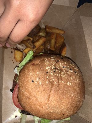 Burger 🍔  at EarthBowl in Tijuana