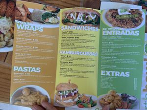 Menu  at EarthBowl in Tijuana