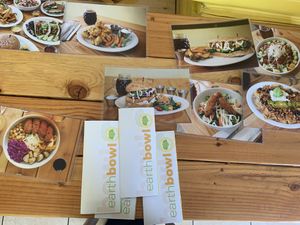 Menu  at EarthBowl in Tijuana