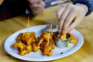 crispy cauliflower wings at EarthBowl in Tijuana