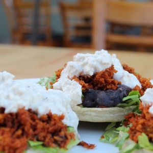 Sopes deliciosos! at EarthBowl in Tijuana