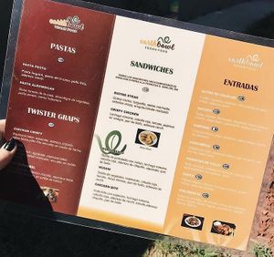Menu. at EarthBowl in Tijuana