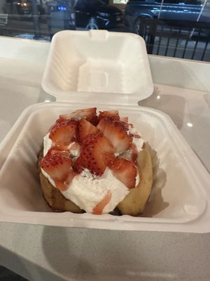 Strawberry cheesecake  at Cinnaholic in Toronto