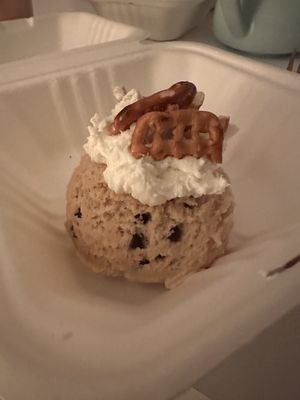 Cookie dough scoop   at Cinnaholic in Toronto