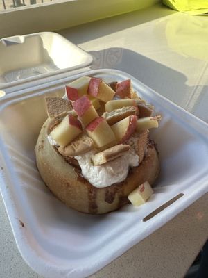 Apple chai   at Cinnaholic in Toronto