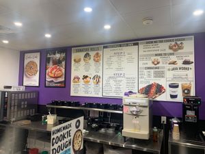 Menu at Cinnaholic in Toronto