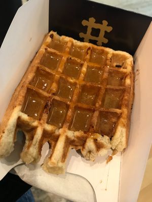 Salted butter caramel at VeganWaf in Brussels