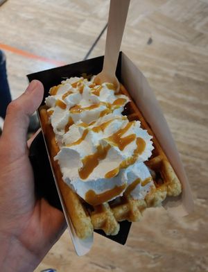 Karamel en slagroom at VeganWaf in Brussels