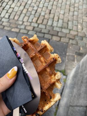 😁 at VeganWaf in Brussels