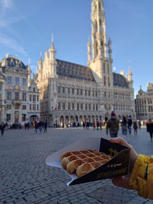 Super close to grand Place at VeganWaf in Brussels
