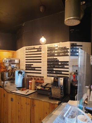 Menu at VeganWaf in Brussels