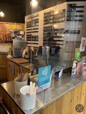 menu  at VeganWaf in Brussels