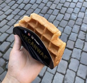 classic waffle (3,50€)  at VeganWaf in Brussels