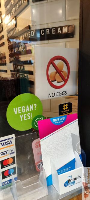 Facade to make sure, it is vegan ! at VeganWaf in Brussels