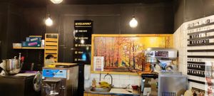 Bar at VeganWaf in Brussels