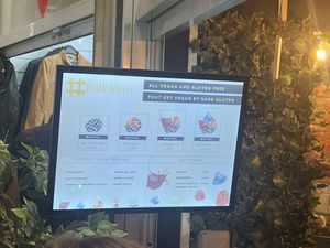 Menu  at VeganWaf in Brussels