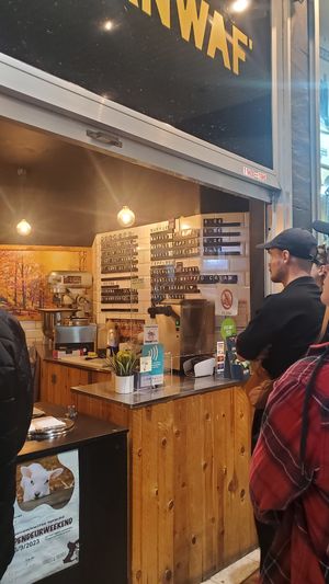 Menu at VeganWaf in Brussels