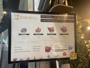 Vegan waffle toppings  at VeganWaf in Brussels