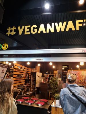 Waffles at VeganWaf in Brussels