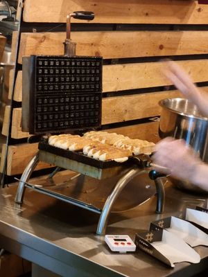 Waffles at VeganWaf in Brussels
