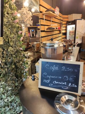 Hot chocolate at VeganWaf in Brussels