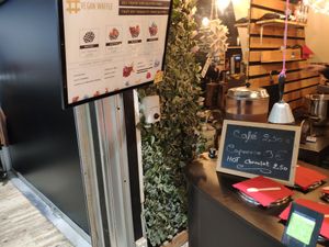 Menu at VeganWaf in Brussels