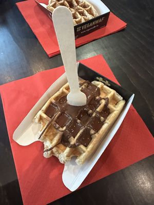 Chocolate topping   at VeganWaf in Brussels